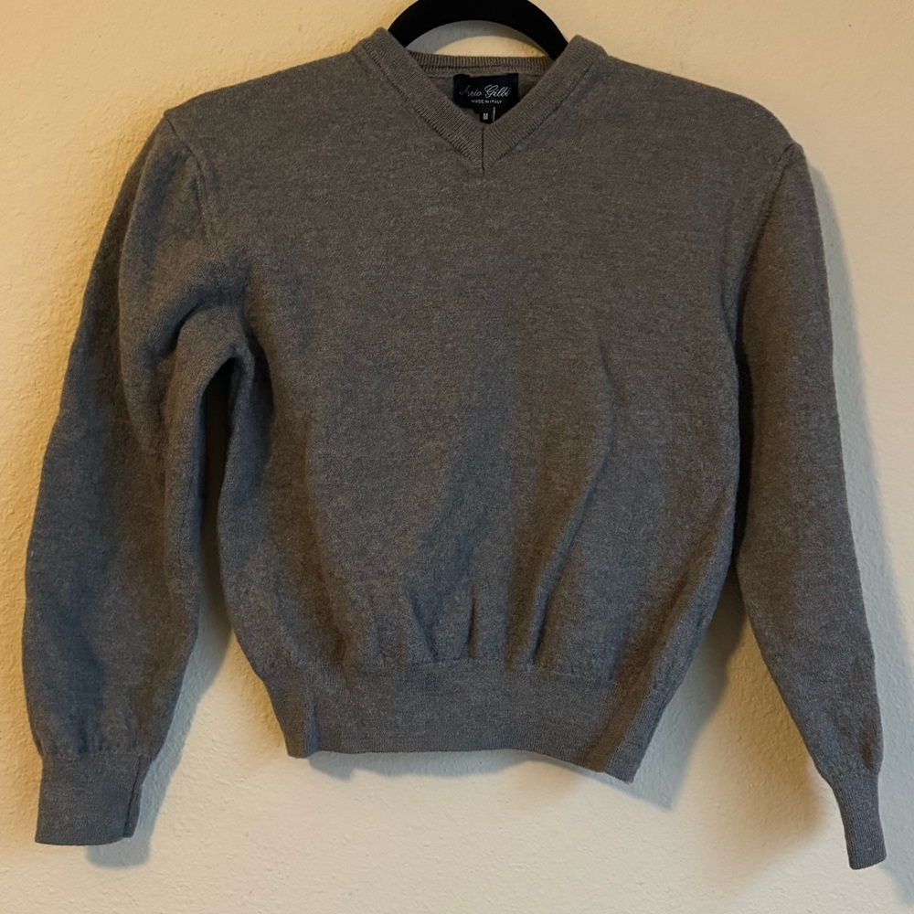 Mario Gilberti 100% Merino V-Neck Sweater